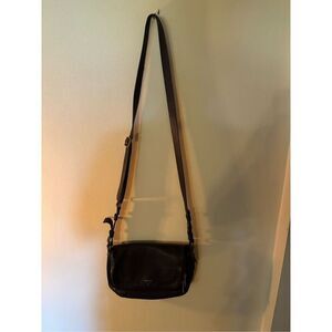 Fossil Black Leather Crossbody Purse